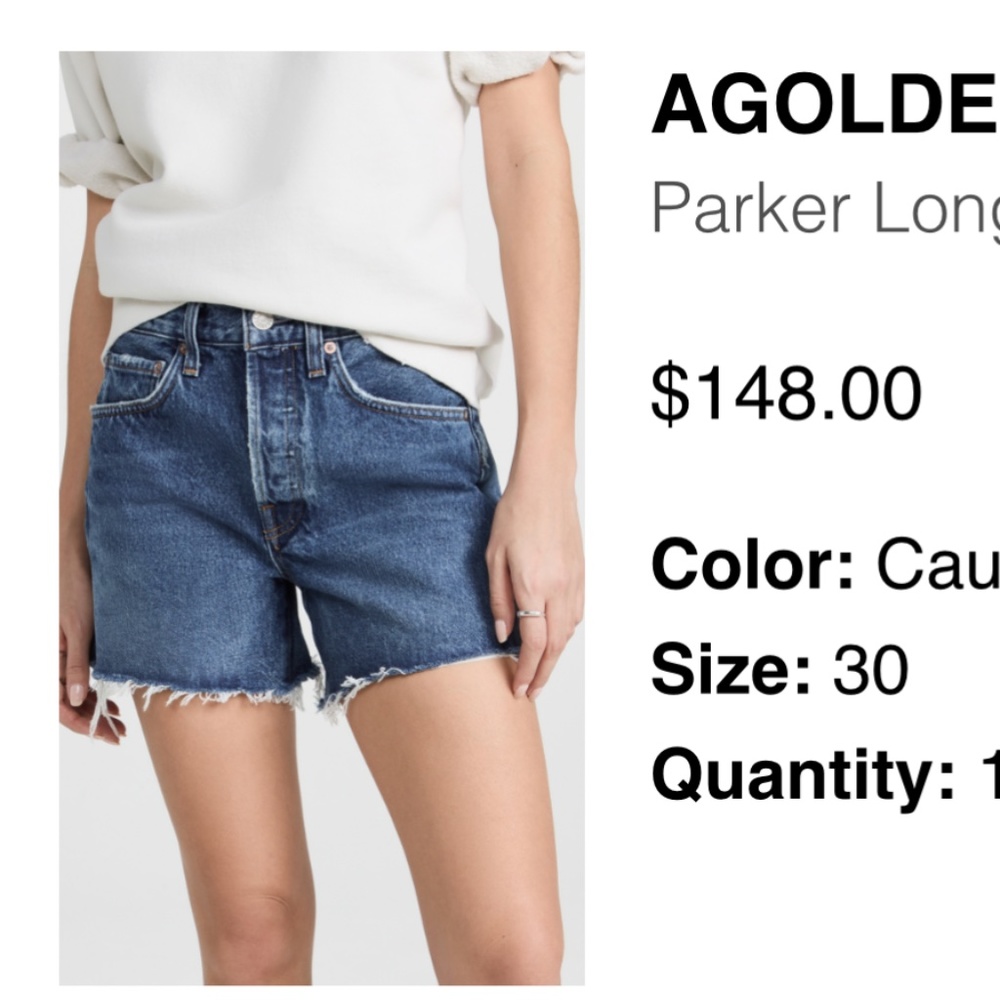 AGOLDE Jean Shorts